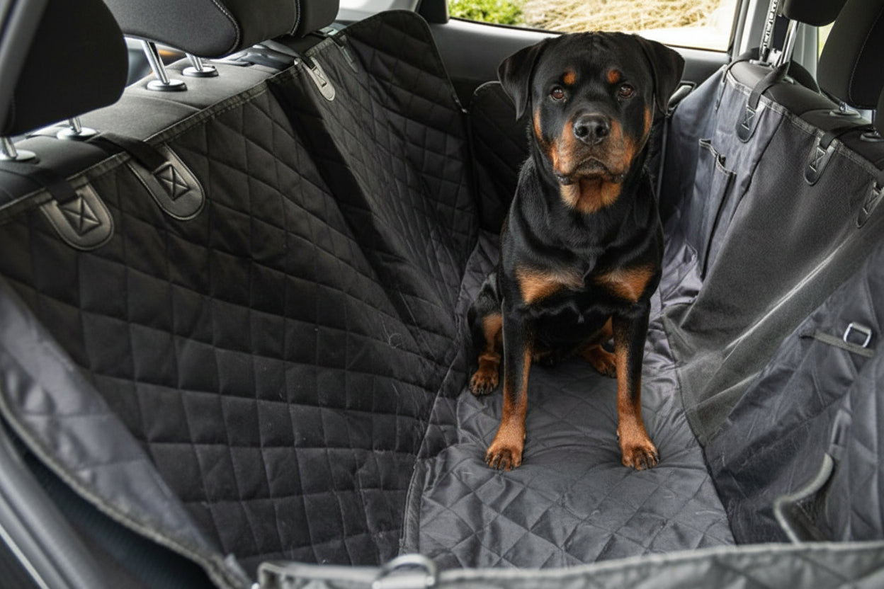 Wasserdichte Hunde Rücksitz Hängematte fürs Auto rutschfest & kratzfest