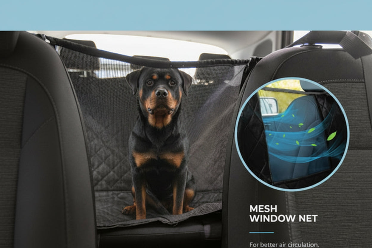 Wasserdichte Hunde Rücksitz Hängematte fürs Auto rutschfest & kratzfest