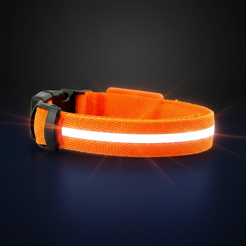 USB-wiederaufladbares LED-Hundehalsband